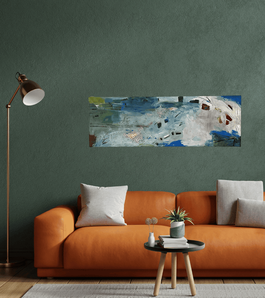 'Waters Run Deep' - Acrylic Painting on Canvas - Tripych