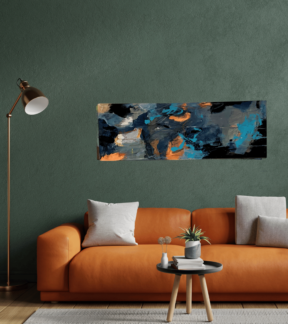 'Waters Run Deep' - Acrylic Painting on Canvas - Tripych
