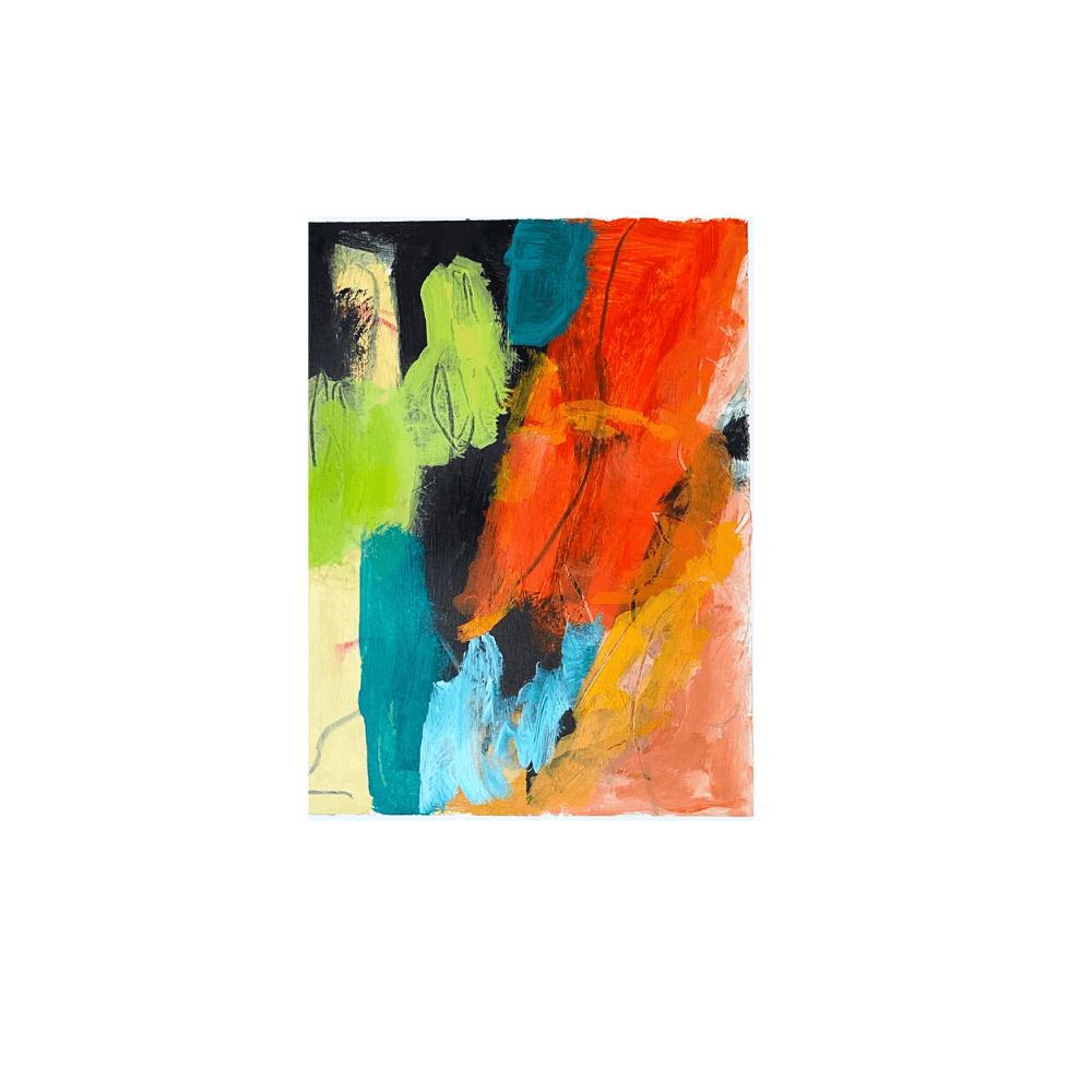 Abstract Art On Paper - Najma Merchant Art