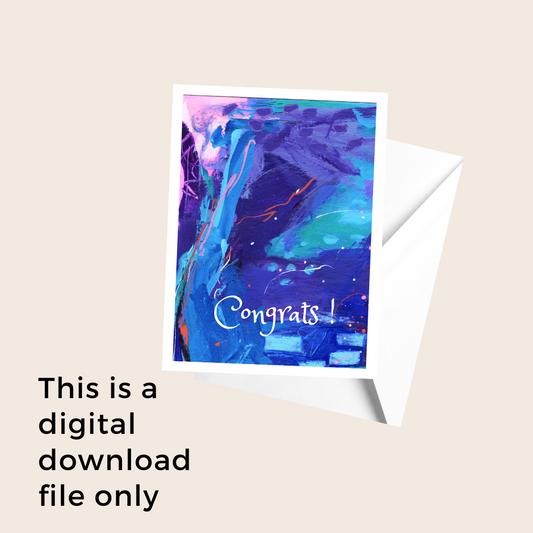 Congratulations Printable Greeting Card