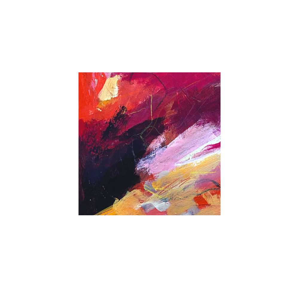 Abstract Art On Paper - Original Painting | Small Art