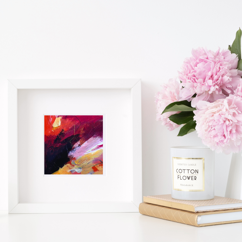 Abstract Art On Paper - Original Painting | Small Art