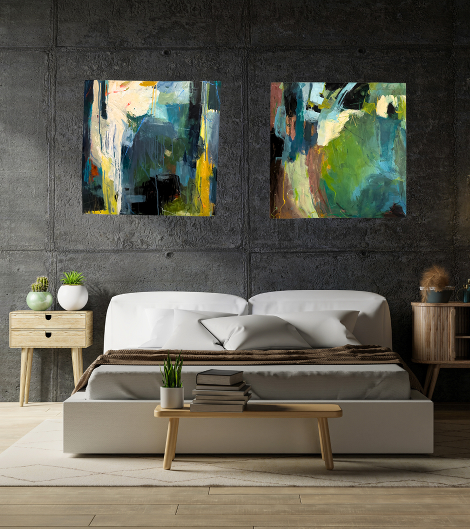 Abstract Original Art On Canvas & Paper – NAJMA MERCHANT ART