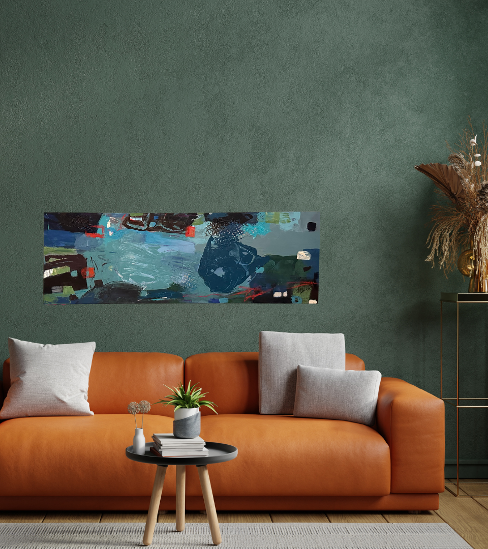 'Waters Run Deep' - Acrylic Painting on Canvas - Tripych